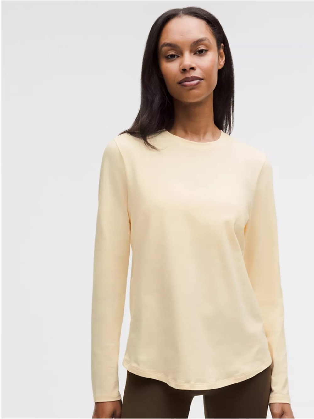 Lululemon Love Crew Neck Long Sleeve 🍃Butter Cream (new color)
